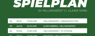 SVH Kampfmannschaft Spielplan 1. Klasse Nord
